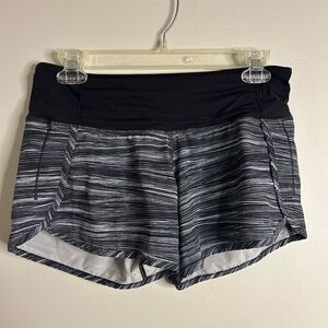 Lululemon Athletica Black and Gray Athletic Shorts